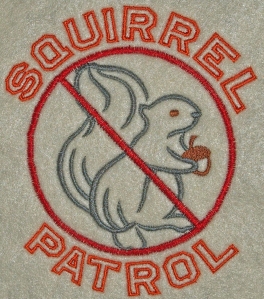Squirrel Patrol Embroidery