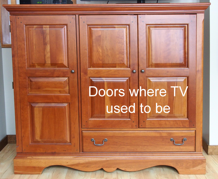 tv cabinet repurpose | bird brains & dog tales